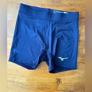 MIZUNO Women’s volleyball spandex shorts. Navy. Size S